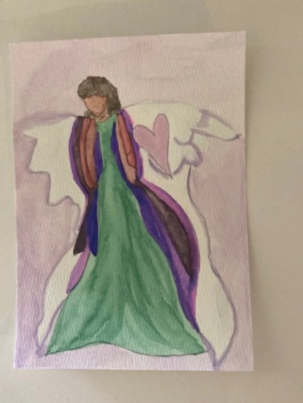 Angel Watercolor Painting